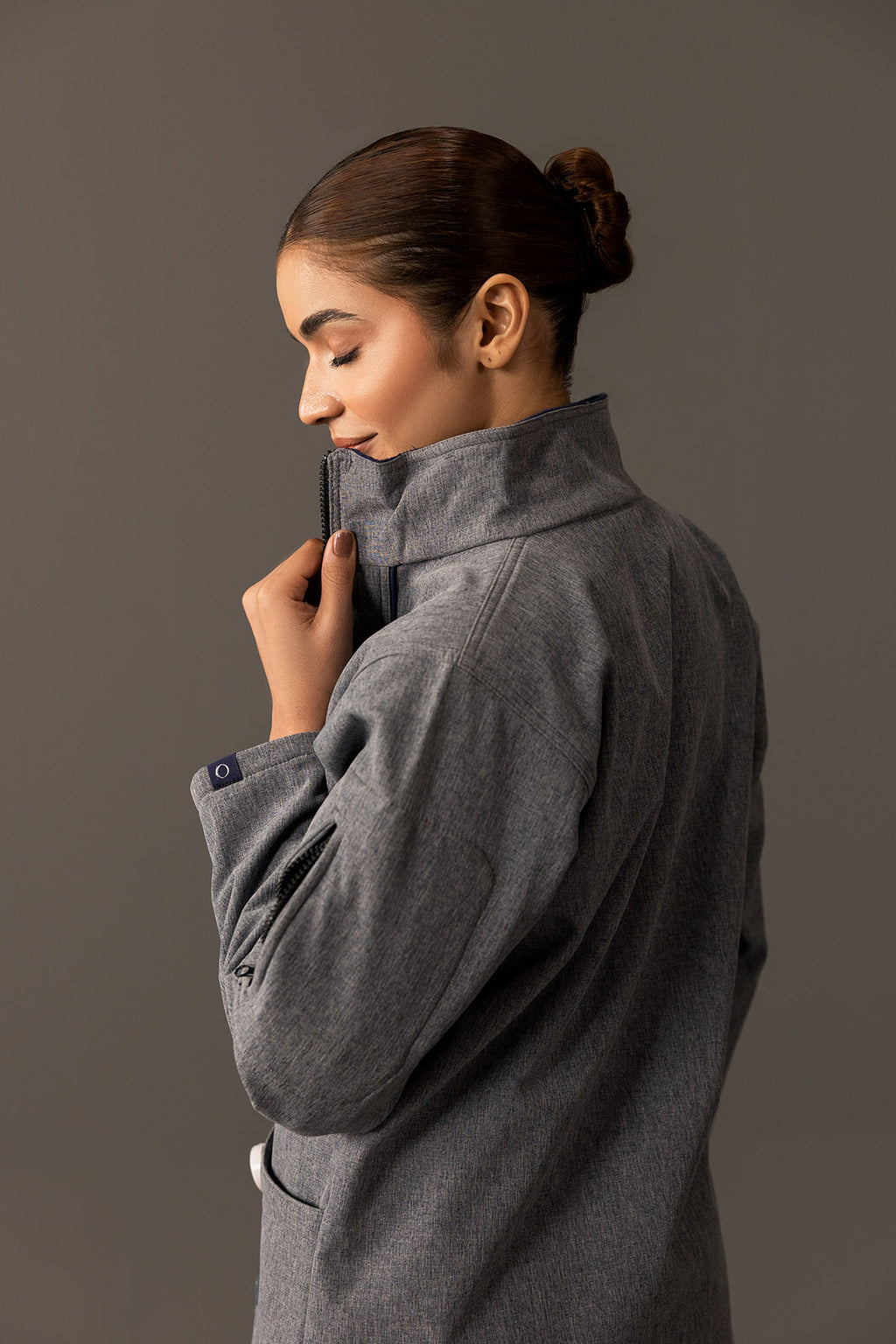 Steel Blue Jacket - Woman