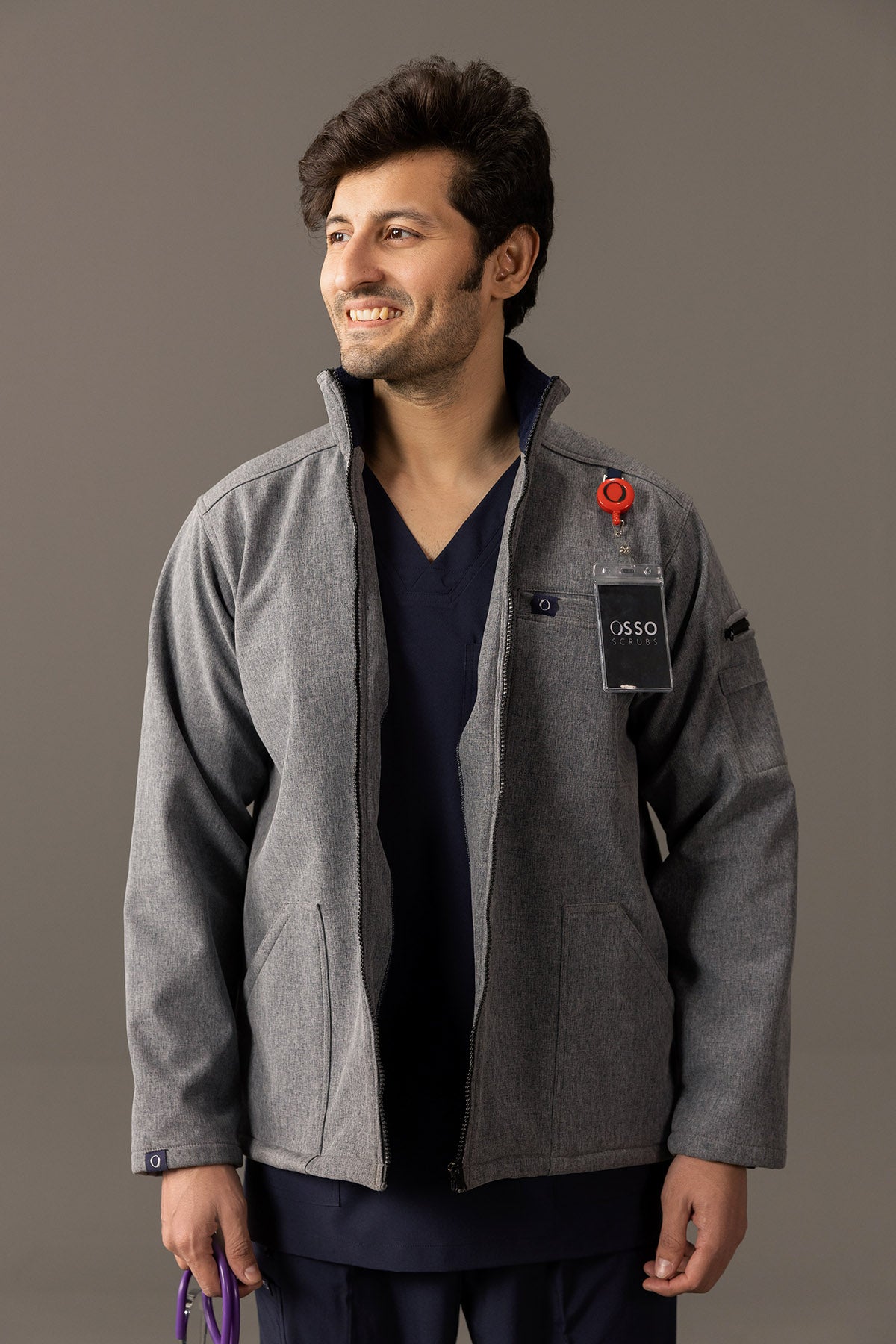 Steel Blue Jacket - Men